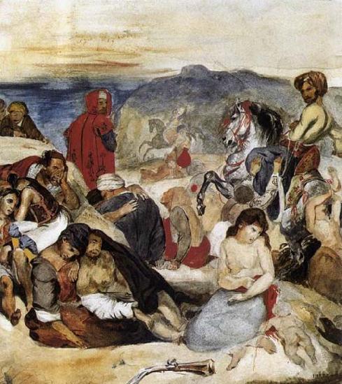 Eugene Delacroix The Massacre of Chios Germany oil painting art